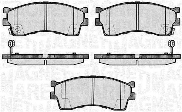 MAGNETI MARELLI Bremžu uzliku kompl., Disku bremzes 363916060458